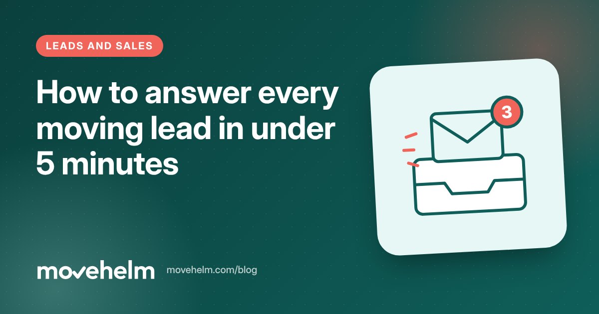 How to answer every moving lead in under 5 minutes: cover illustration