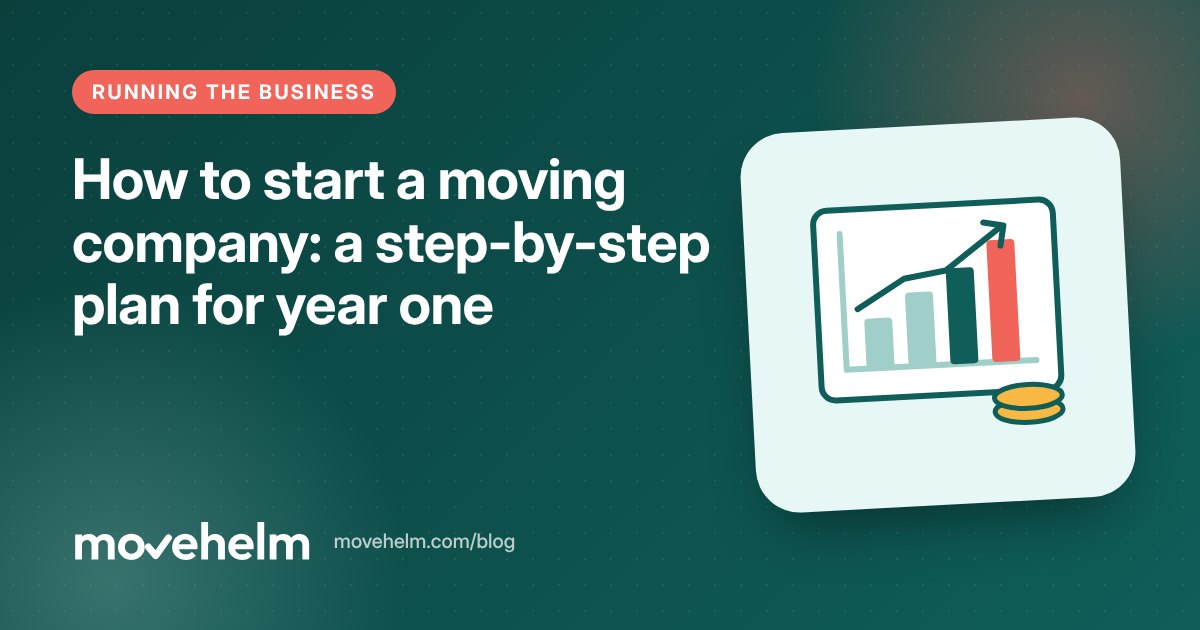 How to start a moving company: a step-by-step plan for year one: cover illustration