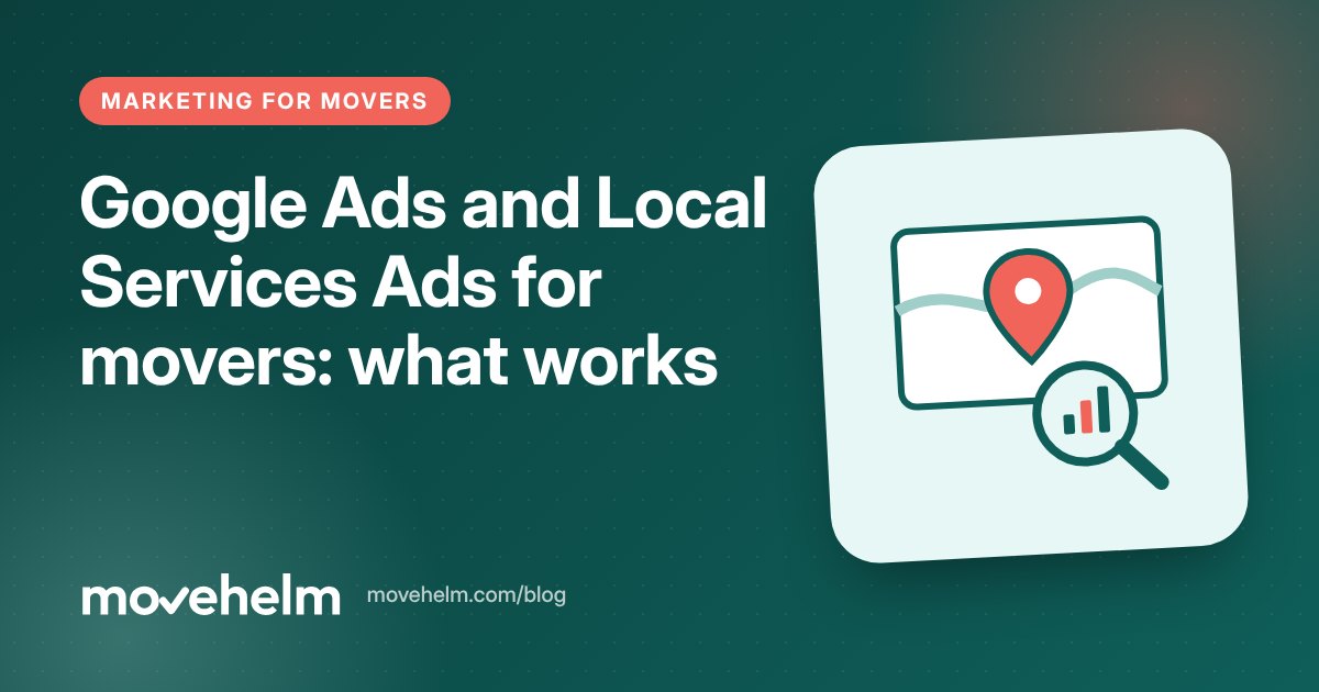 Google Ads and Local Services Ads for movers: what works: cover illustration